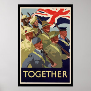 Affiches Commonwealth de 2ÈME GUERRE MONDIALE ensemble