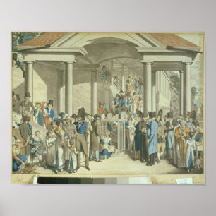 Affiches Communauté de la santé à la fontaine Karlsbader