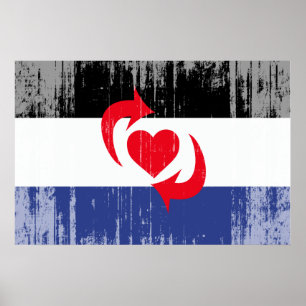 AFFICHES COMMUTEZ LE DRAPEAU DE FIERTÉ
