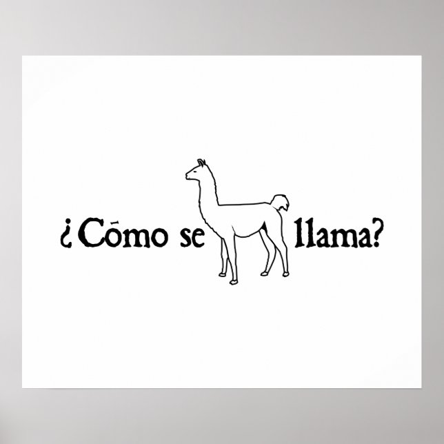 Affiches Como Se Llama ? (Devant)