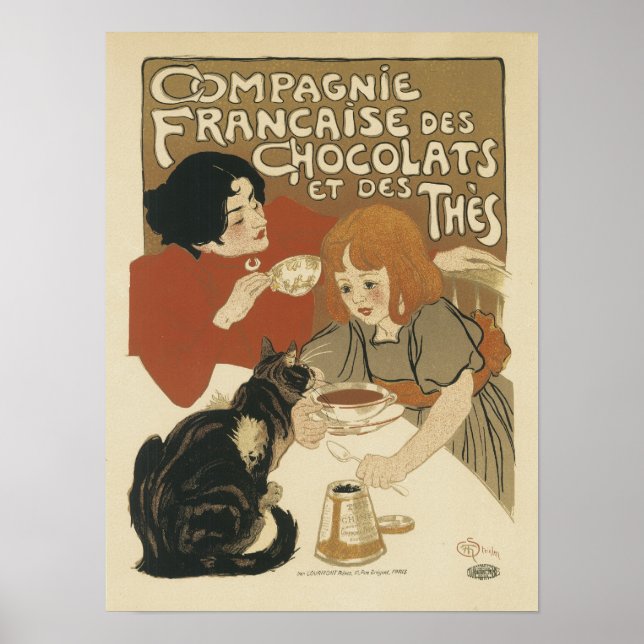 Affiches Compagne Francais des Chocolats des Thes (Devant)