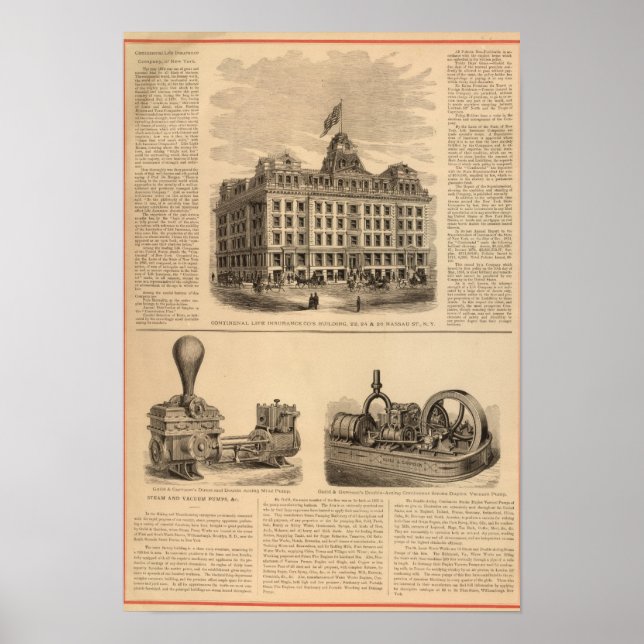 Affiches Compagnie d'assurance-vie Continental (Devant)