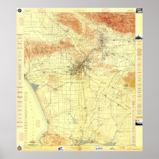 Affiches Compilation du Grand Los Angeles USGS 2014-06-08 (Devant)