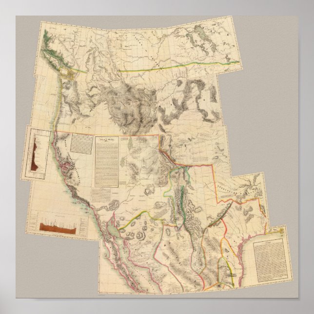 Affiches Composite Ouest des États-Unis (Devant)