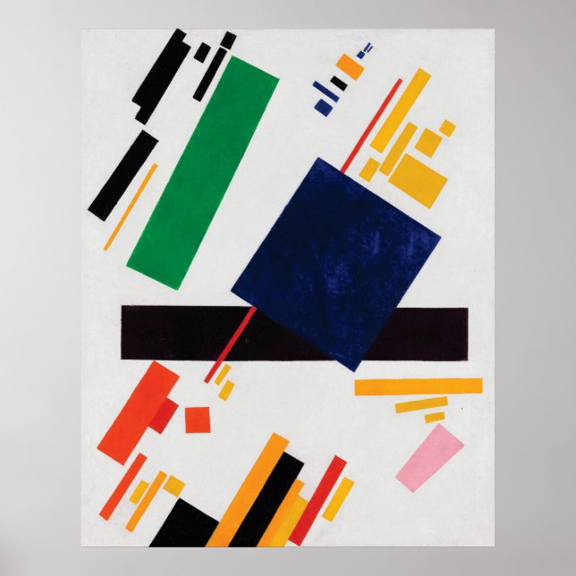Affiches Composition suprématiste par Kazimir Malevich (Devant)
