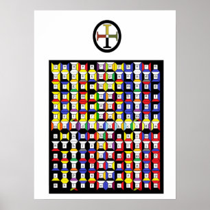 Affiches Comprimé de la terre d'Enochian