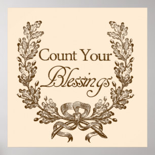 Affiches Comptez vos bénédictions