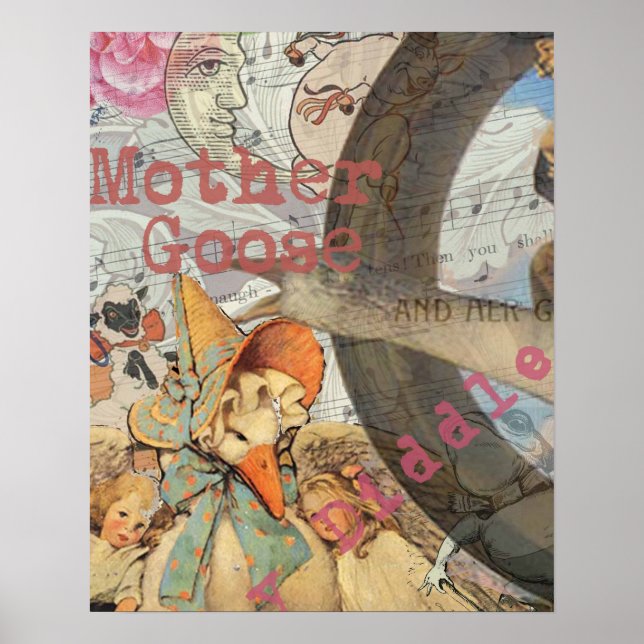 Affiches Comptine de Mère l'Oie Conte de Fées (Devant)