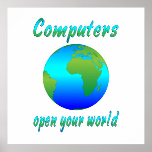 Affiches Computers Open Worlds