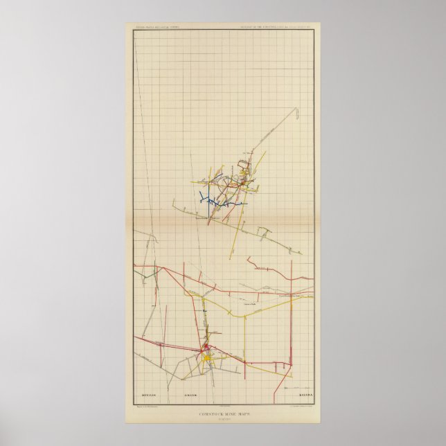 Affiches Comstock Mine Maps Numéro II (Devant)