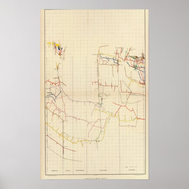 Affiches Comstock Mine Maps Numéro V (Devant)