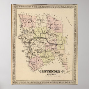 Affiches Comté de Chittenden dans le Vermont