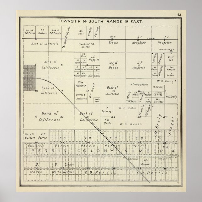 Affiches Comté de Fresno, Californie (Devant)