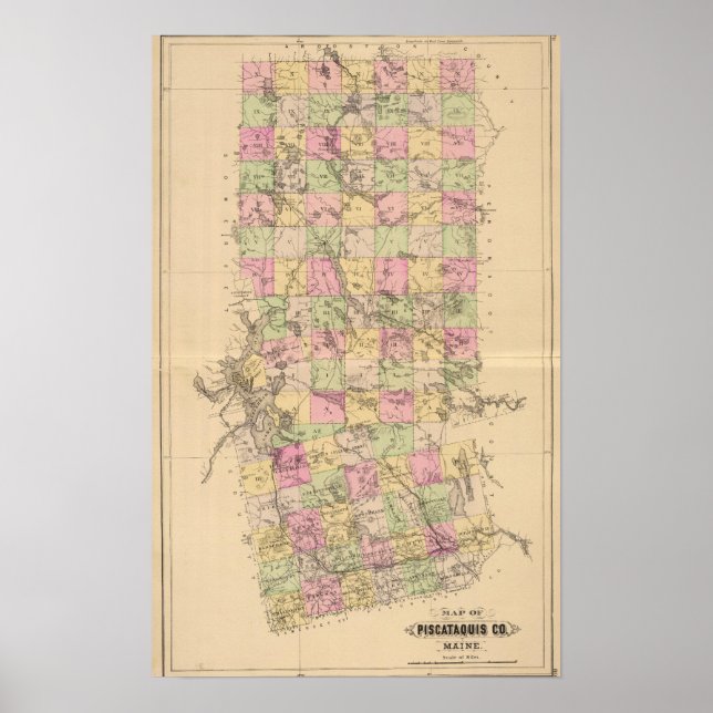 Affiches Comté de Piscataquis, Maine (Devant)