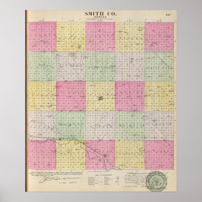 Affiches Comté de Smith, Kansas (Devant)