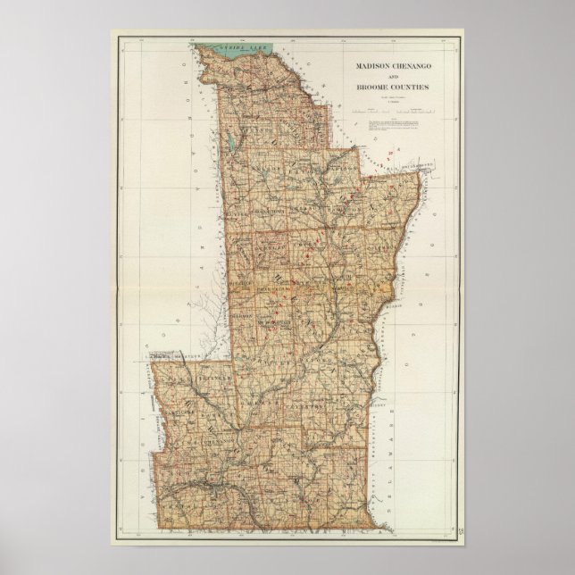 Affiches Comtés de Madison, Chenango, Broome (Devant)
