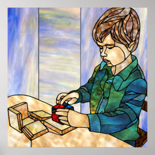 Affiches Concentration avec le cube binomial