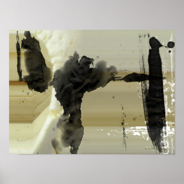 Affiches Conception abstraite et bandes (Devant)