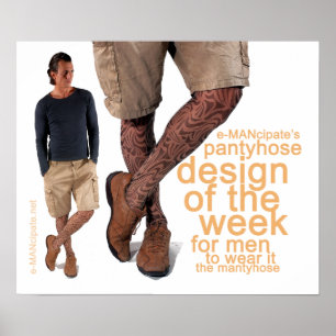 Affiches Conception de Pantyhose de la semaine I.