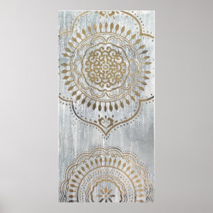 Affiches Conception d'or de mandala