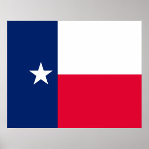 Affiches Conception du drapeau de l'État du Texas