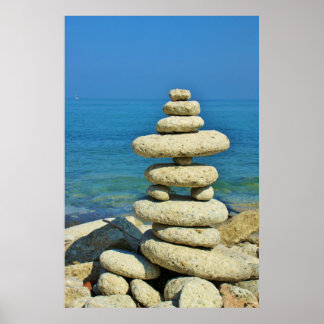 Affiches Conception d'une mini pile en pierre