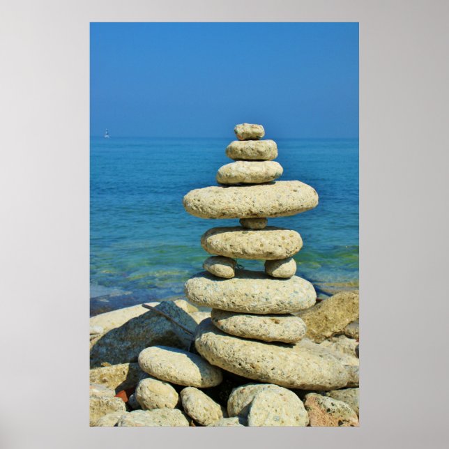 Affiches Conception d'une mini pile en pierre (Devant)