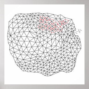 Affiches Conception géométrique de triangulation