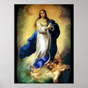 Affiches Conception impeccable de Vierge Marie - Murillo