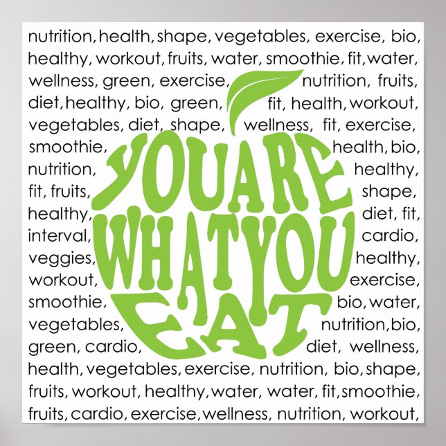 Affiches Conception motivationnelle de forme physique (Devant)