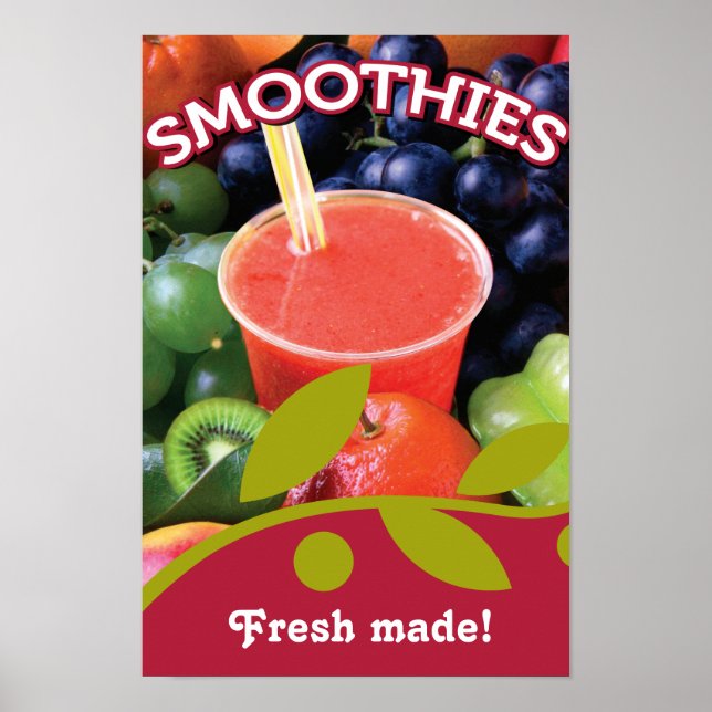 Affiches Conception personnalisée de l'affiche Smoothie (Devant)