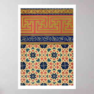 Affiches Conceptions décoratives arabes (litho de couleur)