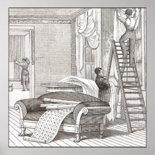 Affiches Concevoir le décorateur intérieur vintage de