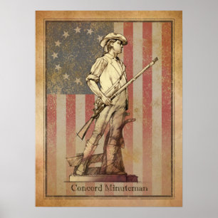 Affiches Concord Minuteman