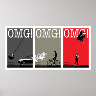 Affiches conduite, équitation, marche. 5