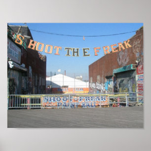 Affiches Coney Island Tirer Sur L'Affiche Fantaise