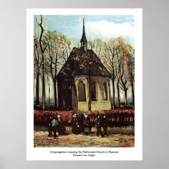 Affiches Congrégation quitter l'église réformée à Nuenen (Devant)