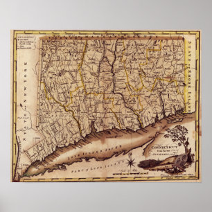 Affiches ConnecticutPanoramic MapConnecticut
