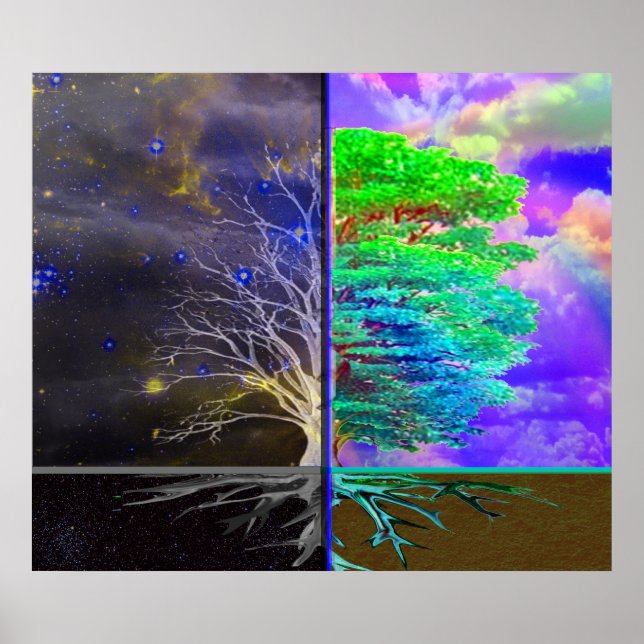 Affiches Connexion de l'arborescence de vie (Devant)