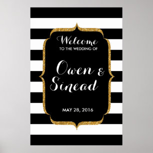 Affiches Connexion du Mariage de parties scintillant sur ba