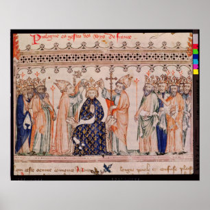 Affiches Consacré Philippe III le Hardi Roi de