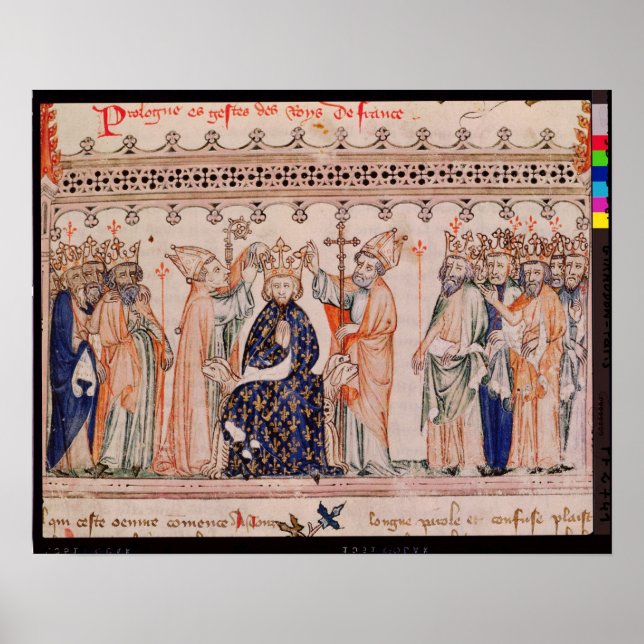 Affiches Consacré Philippe III le Hardi Roi de (Devant)