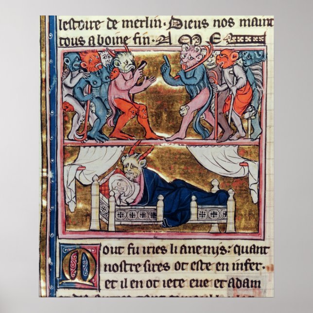 Affiches Conseil des démons, de l'Histoire de Merlin (Devant)