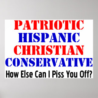 Affiches Conservateur hispanique !
