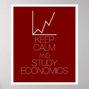 Affiches Conserver le calme et étudier l'économie