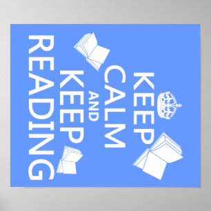Affiches Conserver le calme et la lecture