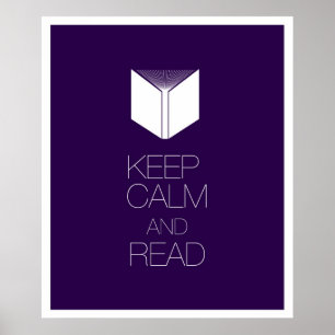 Affiches Conserver le calme et la lecture