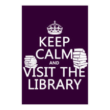 Conserver le calme et visiter la bibliothèque - en