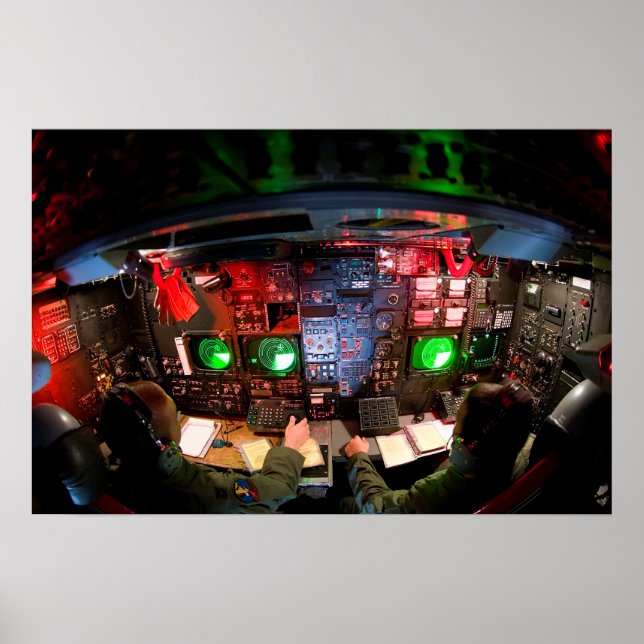 Affiches CONSOLE DE BOMBER AVIONICS, NAV et ARMES (Devant)