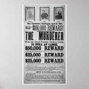 Affiches Conspirateurs d'assassinat de Lincoln d'affiche
